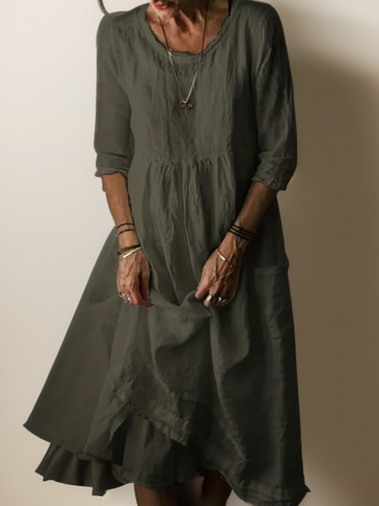 Damen Kleid Modern Chic Vielseitig 2