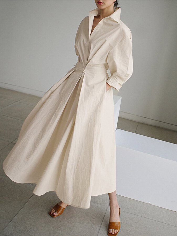 Damen Kleid Modernes Design Leichtes Material 2