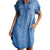 Damen Kleid Modernes Design mit Umgeschlagenem Kragen 0