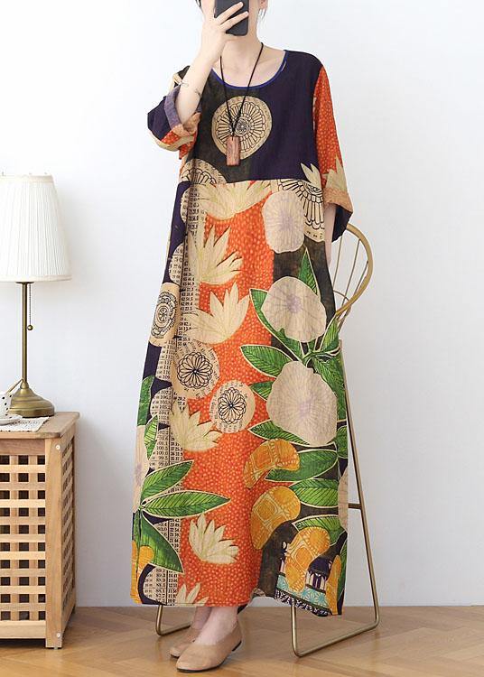 Damen Kleid Patchwork-Design Luftig Sommerlich 0