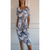 Damen Kleid Rundhalsausschnitt Bequem Sommerstil 7