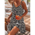 Damen Kleid Schulterfrei Leopardenmuster Leichtes Material 2
