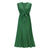 Damen Kleid V-Ausschnitt Bohème Stil Grün 1