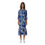 Damen Kleid V-Ausschnitt Lockeres Druckdesign aus Polyester für Festliche Anlässe 0