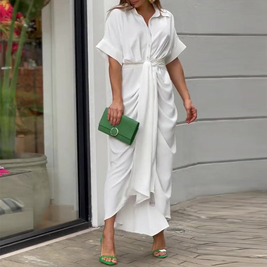Damen Kleid Zeitlose Eleganz Baumwolle 1