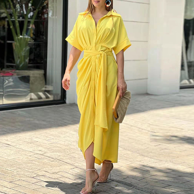 Damen Kleid Zeitlose Eleganz Baumwolle 2