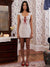 Damen Kleid mit Durchsichtigen Trägern und Enger Passform 2