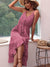 Damen Kleid mit Spaghettiträgern aus Baumwolle und Leinen in einfarbig 3