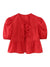 Damen Kurzarm Bluse mit Spaghetti-Trägern und Puffärmeln 0