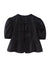 Damen Kurzarm Bluse mit Spaghetti-Trägern und Puffärmeln 10