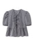 Damen Kurzarm Bluse mit Spaghetti-Trägern und Puffärmeln 11