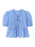 Damen Kurzarm Bluse mit Spaghetti-Trägern und Puffärmeln 13