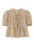 Damen Kurzarm Bluse mit Spaghetti-Trägern und Puffärmeln 5