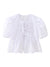 Damen Kurzarm Bluse mit Spaghetti-Trägern und Puffärmeln 7
