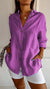 Damen Langarm Hemd Plissee Stil 10