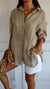 Damen Langarm Hemd Plissee Stil 2