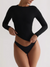 Damen Langarmshirt Klassischer Rundhalsausschnitt Modal Basic Longsleeve 3