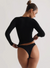 Damen Langarmshirt Klassischer Rundhalsausschnitt Modal Basic Longsleeve 4