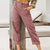 Damen Lange Hose Baumwolle Leinen Locker mit Taschen 7