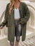Damen Lange Weste Fleece mit Knöpfen für Herbst/Winter 5