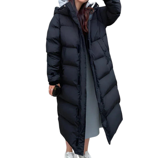 Damen Langer Pufferparka Wasserdicht 0
