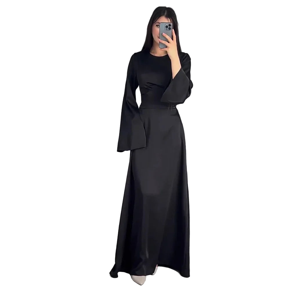 Damen Langes Kleid Raffiniert 0