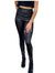 Damen Leggings mit Leopardenstruktur Schwarz 0
