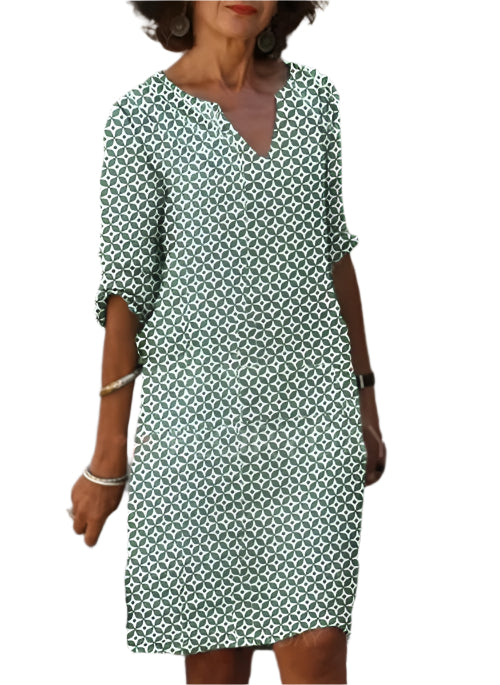 Damen Lockeres Kleid Sommer Stil Leicht 0