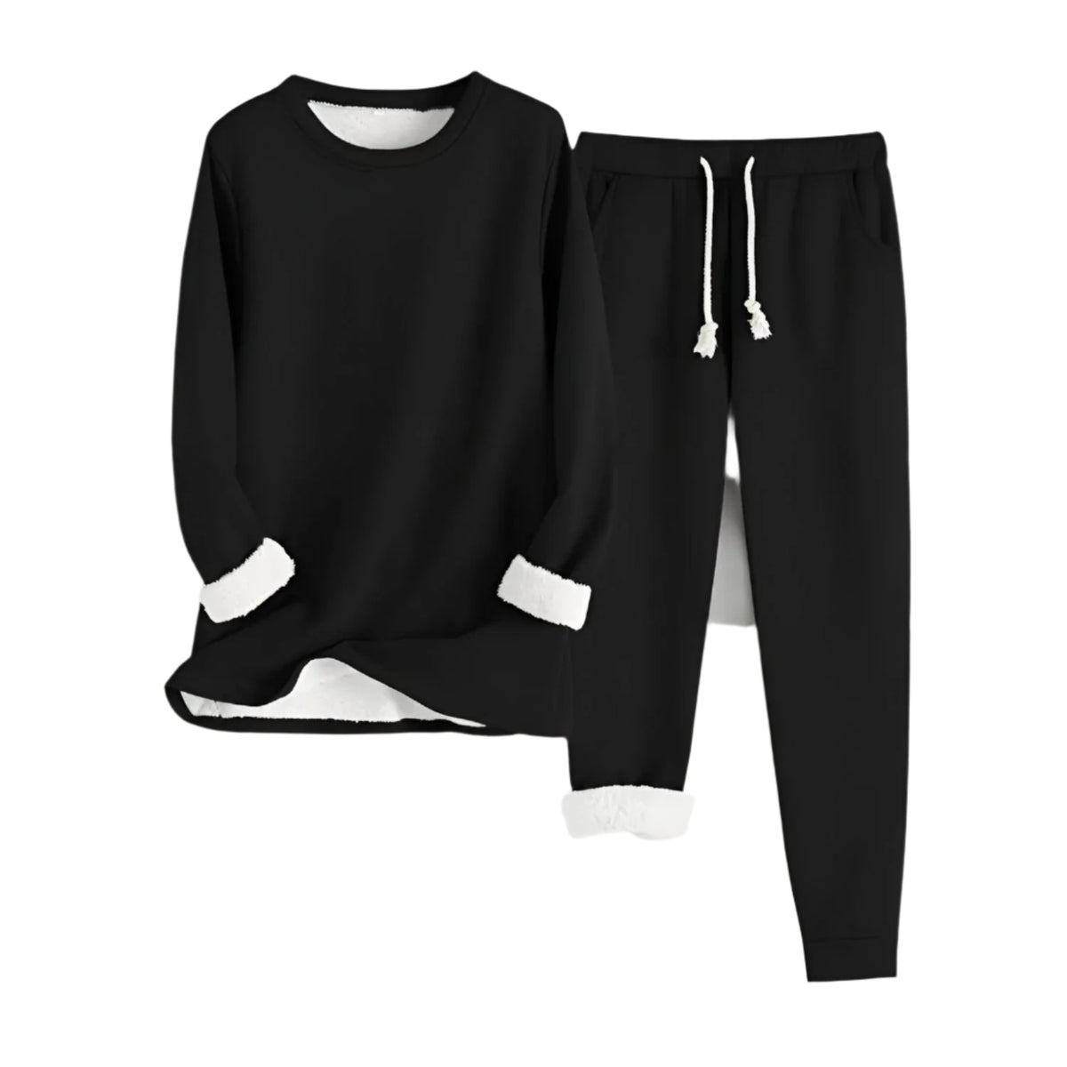Damen Lounge Set Oversized Weich Baumwollmischung 0