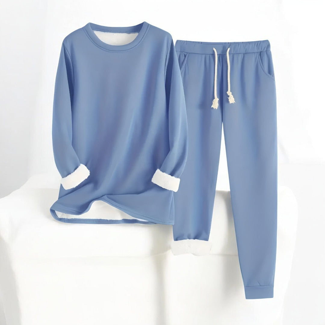 Damen Lounge Set Oversized Weich Baumwollmischung 2