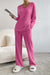 Damen Lounge Set Ribbed Strick 4