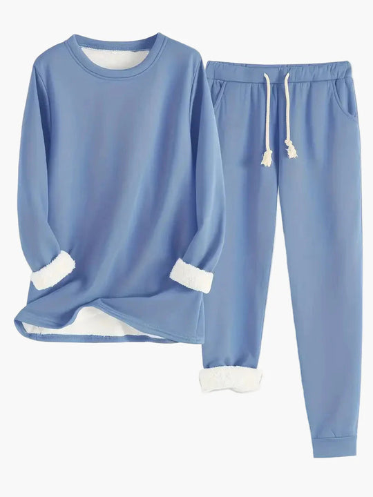 Damen Lounge Set Zweiteilig Lässig 0
