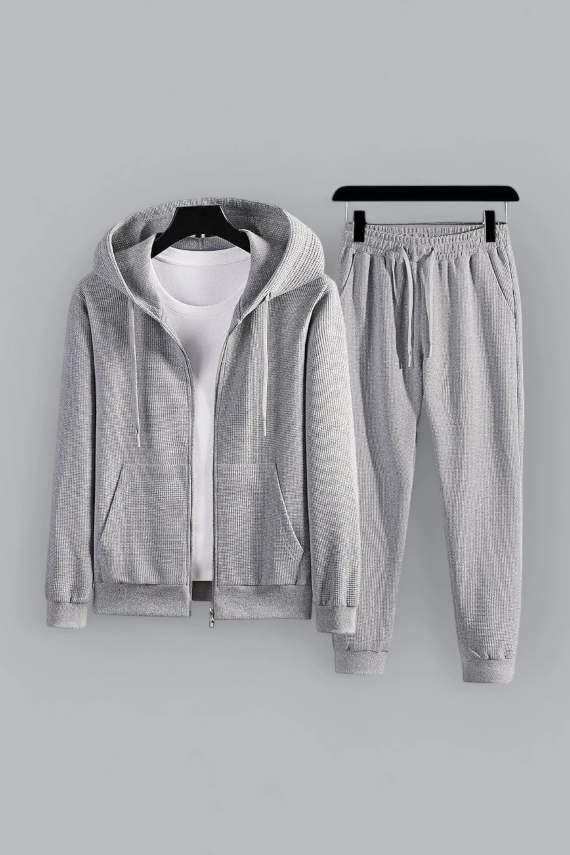 Damen Loungewear Set Waffel Strick Stil 1