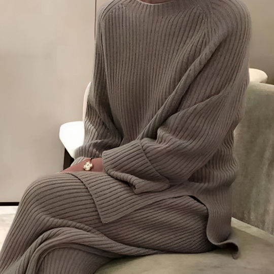 Damen Loungewear Set Warm und Stilvoll 3