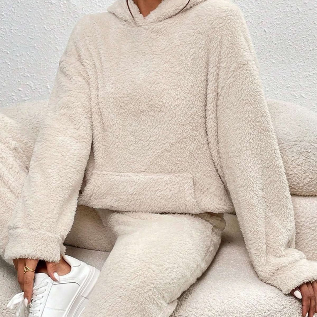 Damen Loungewear Set mit Kapuze für Gemütliche Stunden 1