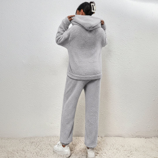Damen Loungewear Set mit Kapuze für Gemütliche Stunden 8