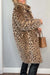 Damen Mantel Tailliert Leopardenmuster Hochwertiger Stoff 3
