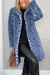 Damen Mantel Tailliert Leopardenmuster Hochwertiger Stoff 5