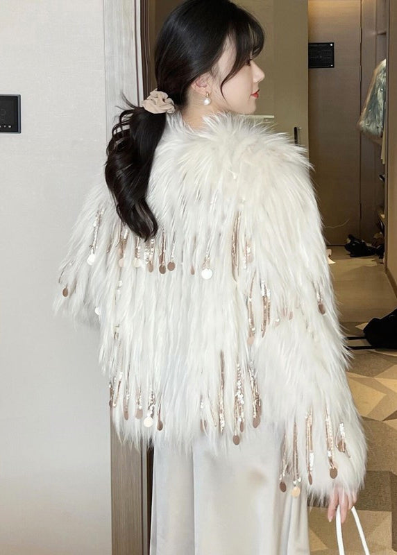 Damen Mäntel mit Pailletten und Quasten im Bohème-Stil 1