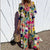 Damen Maxi Kleid Boho Stil Fließend 2