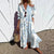 Damen Maxi Kleid Boho Stil Fließend 6