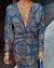 Damen Maxi Kleid Boho Stil Mit Wickeldesign 2