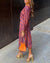 Damen Maxi Kleid Boho Stil Mit Wickeldesign 9