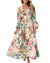 Damen Maxi Kleid Florales Design 0