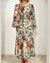 Damen Maxi Kleid Florales Design 4