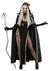 Damen Maxi Kleid Gotische Hexe Halloween Kostüm 0