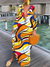 Damen Maxi Kleid Mit Tiefer V-Hals Und Verspielt-Muster 4