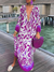 Damen Maxi Kleid Mit Tiefer V-Hals Und Verspielt-Muster 5