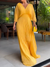 Damen Maxi Kleid Plissiert Modern 1