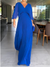 Damen Maxi Kleid Plissiert Modern 6